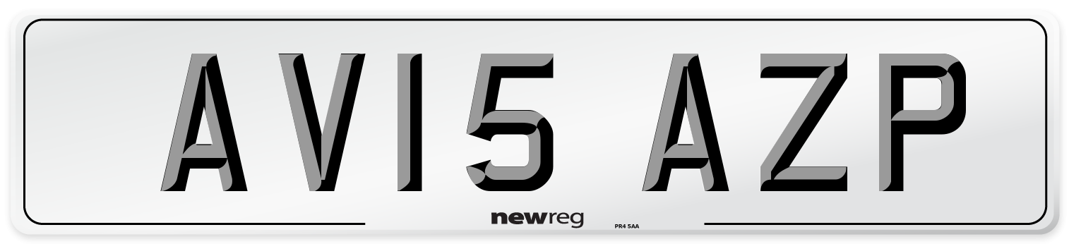 AV15 AZP Number Plate from New Reg